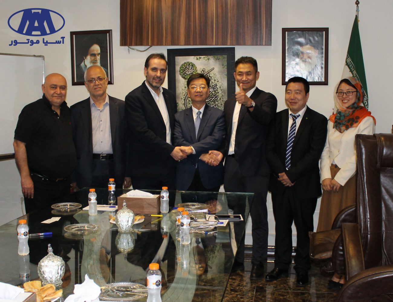عقد قرارداد همکاری گروه خودروسازی آسیا موتور با گروه خودروسازی GINGGUANG چین